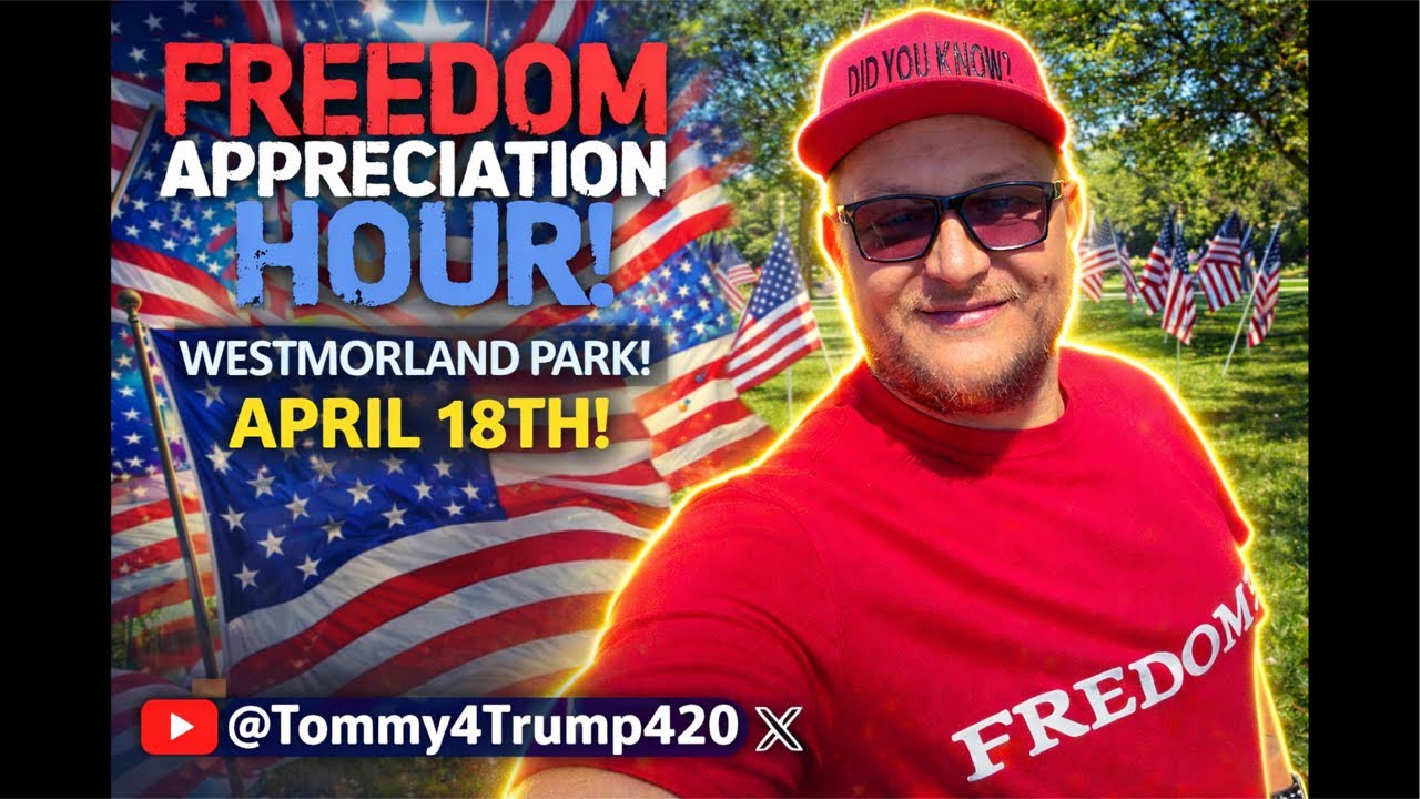 Patriotic flag wave in Portland, Oregon!