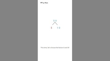Factor Tree of 50 #maths #papamath ( Papa Math )