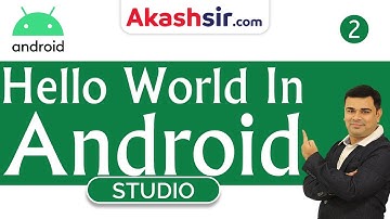 #2 Hello World in Android Studio | Android Tutorials in Hindi