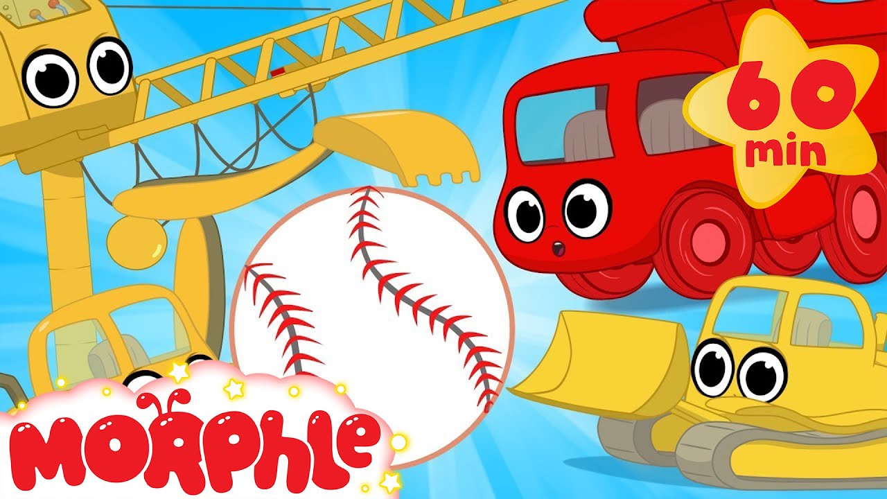 games people play Construction vehicles play baseball! My Magic Pet Morphle Vehicle videos for kids!