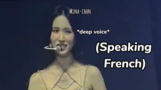 mina's *deep voice* when speaking french... screenshot 5