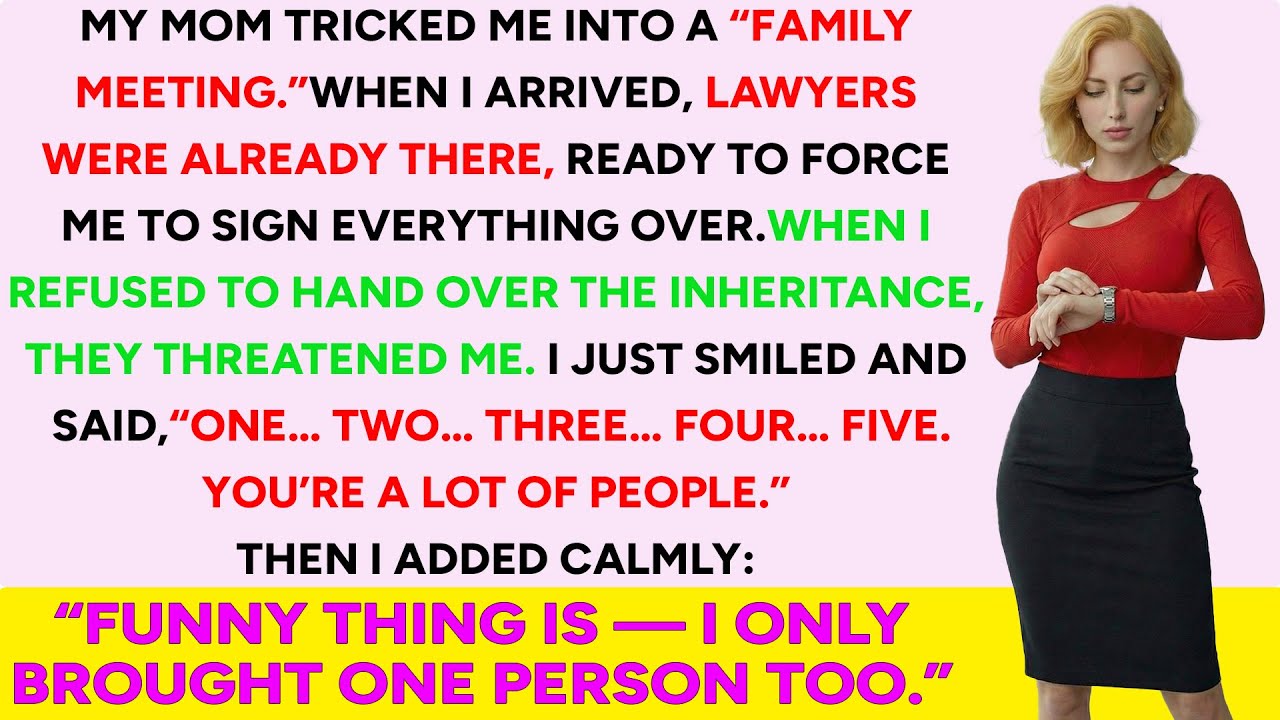 My Mom Tricked Me Into a Family Meeting — When I Refused to Hand Over the Inheritance, They...
