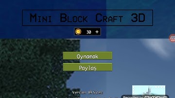 Mini block craft Gameplay