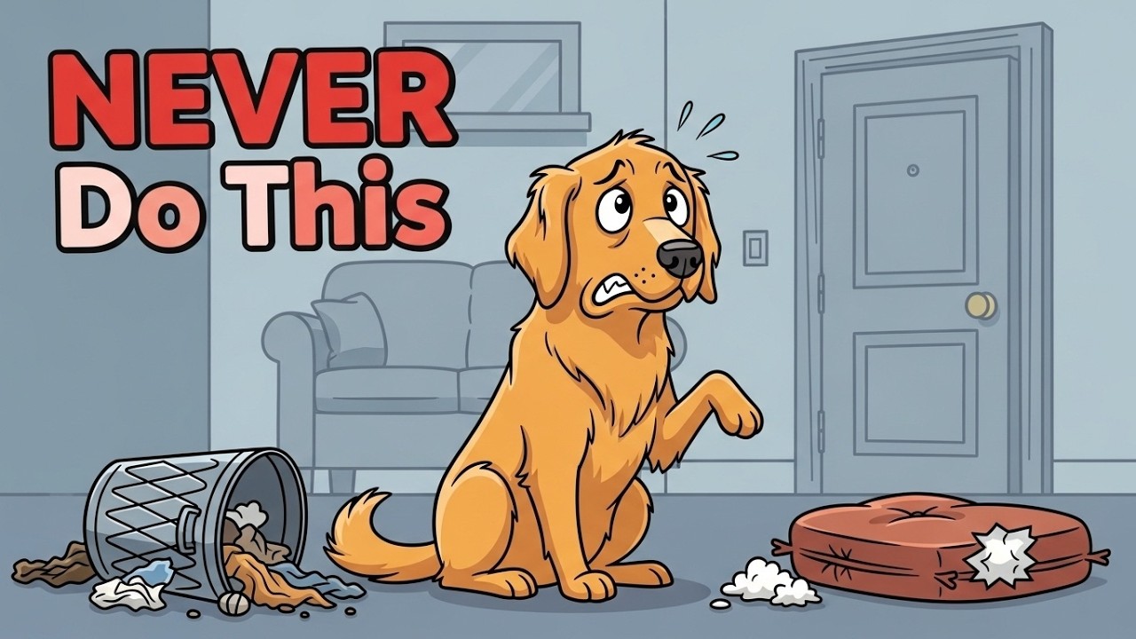 10 Things You Should Never Do Before Leaving Your Dog Alone