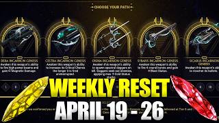 Devstream Free Loot This Week! Warframe Weekly Reset April 19 - 26