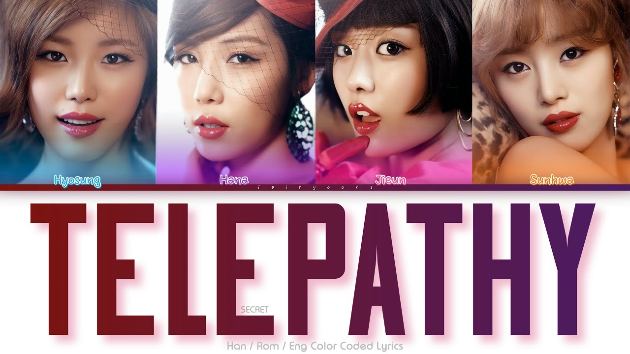 SECRET (시크릿) Telepathy Color Coded Lyrics (Han/Rom/Eng)