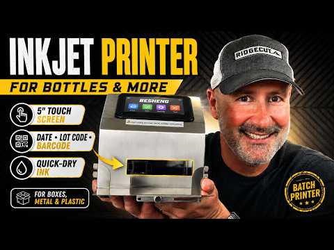 Inkjet Bottle Printer for Date Code and Batch Number — video thumbnail
