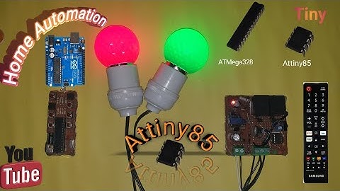 ATtiny85 Relay Control with IR Remote || 4-Channel IR Remote Control System#experiment #electronic