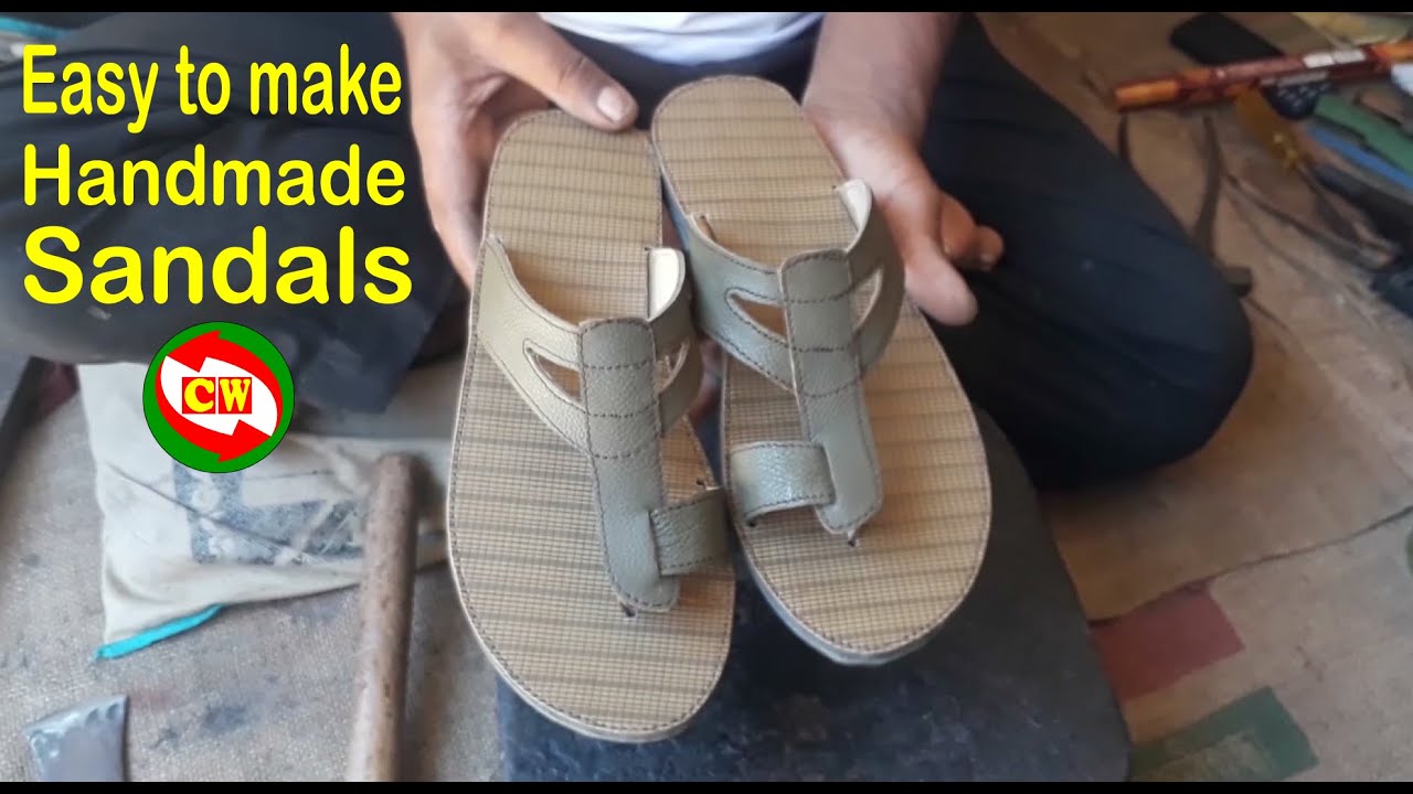 Easy to make handmade sandals | Creative Work - YouTube