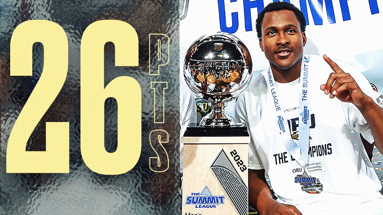 Макс Абмас набирает 26 очков и 11 очков в чемпионате Summit League!