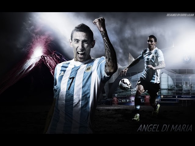 How to Make Sports Wallpaper Designs on Photoshop Angel Di Maria 