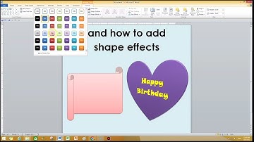 How to insert shape in ms word with 3d effect
