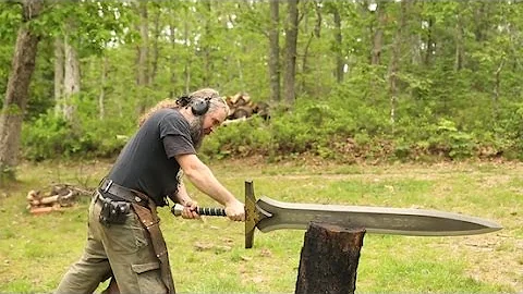 This guy turned his obsession with massive swords ...