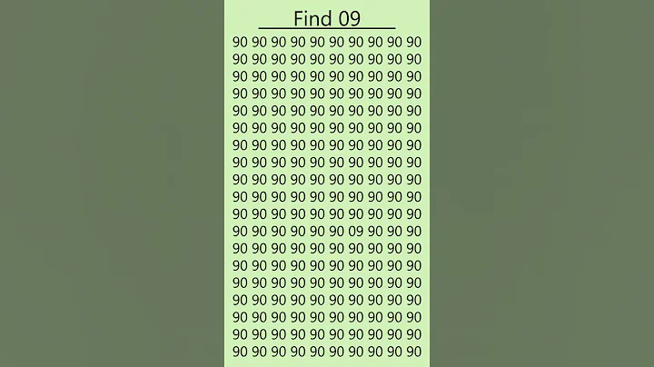 Observation Brain Challenge: Only 5% of Highly Observational People Can Trace 09 in 6 Secs #shorts
