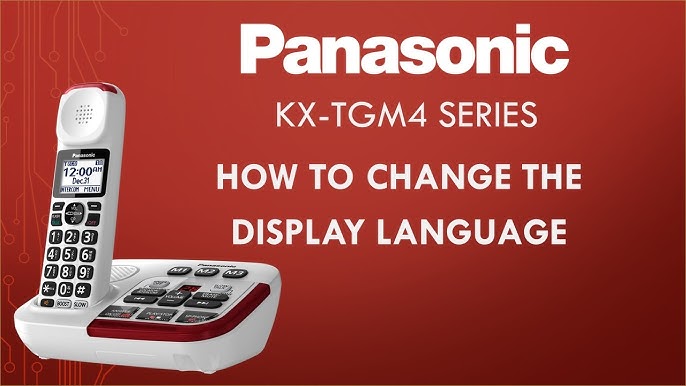 Panasonic - Telephones - change in the YouTube language. to Models Description - - Function listed display How