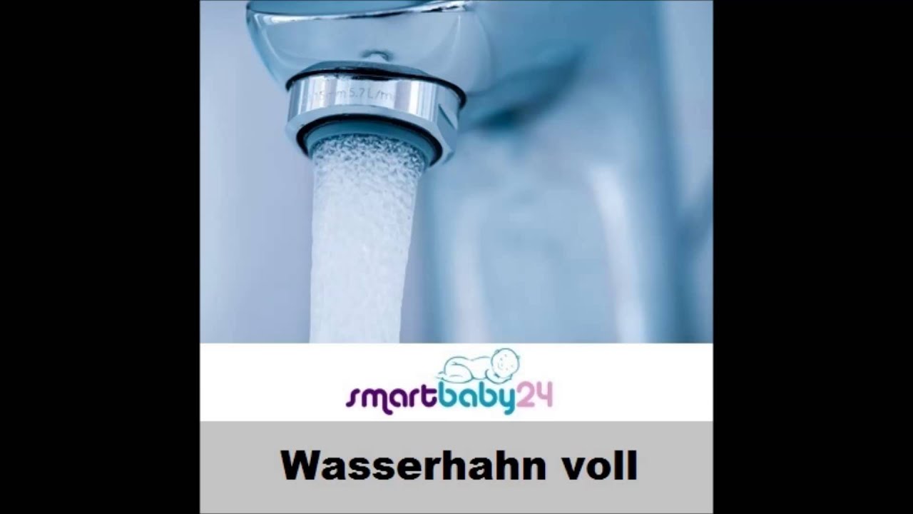 Wasserhahn voll aufgedreht - wasserhahn geräusch - faucet sound