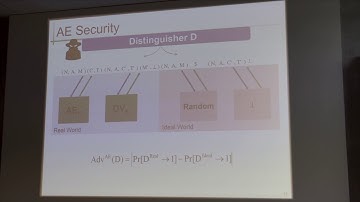 COSIC Course 2019 - Authenticated encryption, Elena Andreeva (COSIC, KU Leuven)