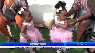 Keona And Kiana Celebrate First Birthday In Grand Style