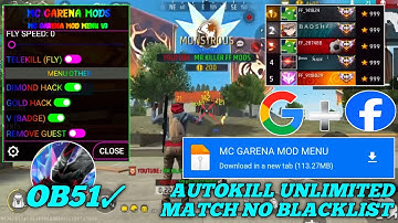 🔥 OB51 FREE FIRE MOD MENU 🔥 UNLIMITED DIAMOND HACK ⚡ FF MOD MENU APK 2025 🛑🔥