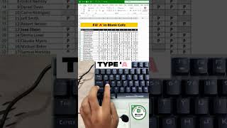 Fill Blank Cell In Excel #excel #exceltricks #exceltips #education #interview #job #excelclasses