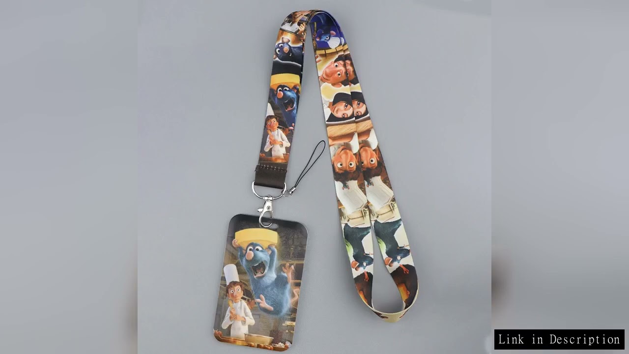 Cute Mouse Credential Holder Cartoon Lanyards for Keys Neck Strap ID Card Gym Phone Straps USB Badge