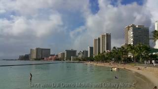 Testing: Waikiki Beach (motion Hyperlapse) - DJI Osmo Mobile / Galaxy Note4