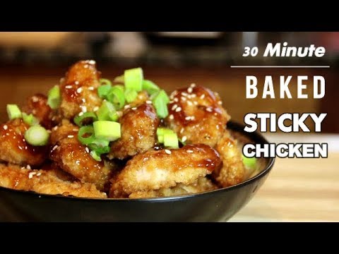 Baked STICKY CHICKEN in 30 Minutes