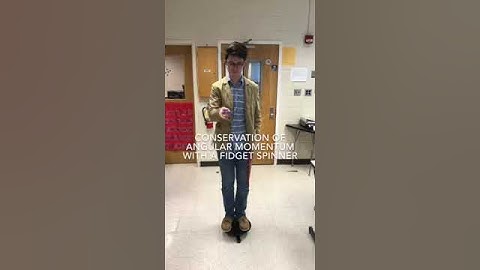 Conservation of Angular Momentum with a Fidget Spinner