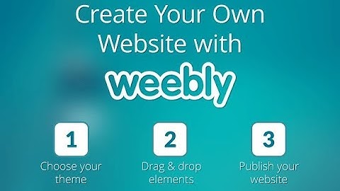 Create Now!  Free WEEBLY  website ...