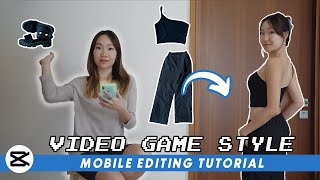 Swipe Up Outfit Video Game Style Effect Transition- Reels & TikTok | Mobile video editing tutorial screenshot 3