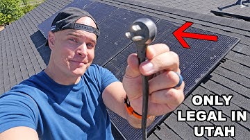 This Solar Panel is ILLEGAL (except in Utah)
