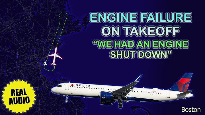 Engine failure shortly after takeoff. Delta Airbus A321neo returns to Boston Logan Airport. Real ATC