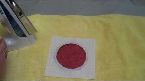 APPLIQUE-- Pressing the Circle (#9 of 13 videos) - LearnHowToQuilt.com BEGINNER BASICS