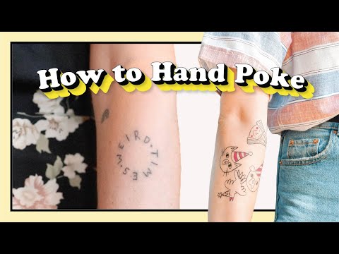 How To Hand Poke | Easy Stick n Poke Tattoo | Tattoo Yourself at Home | Super Simple Steps