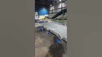 Roller Conveyor system with cross transfer for assembly line