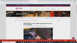 GRÁTIS PUC do Paraná tem cursos online gratuitos na área de tecnologia