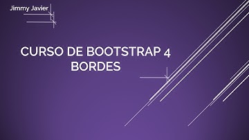 Curso de Bootstrap 4: Bordes.  Bootstrap 4 Course: Borders. Bootstrap 4 Cours:  La bordure.