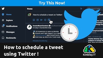 How to schedule a tweet using Twitter