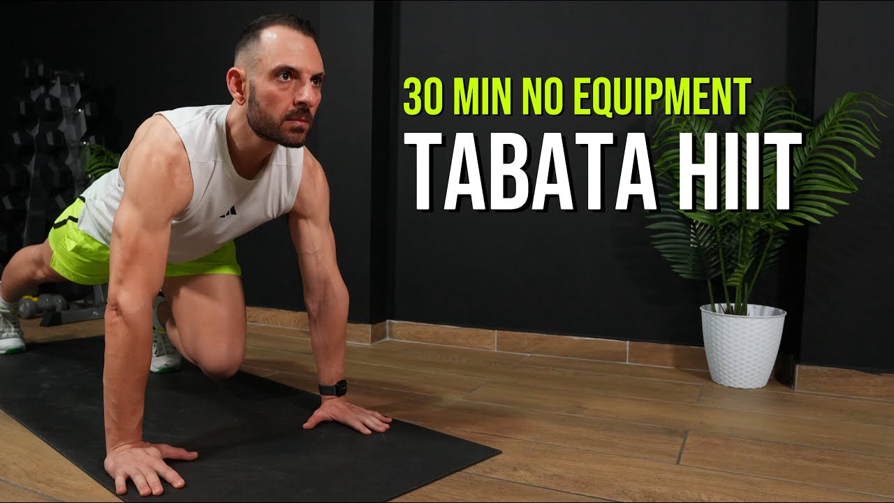 30 MIN TABATA HIIT WORKOUT 🔥 No Repeat Full Body Burn | No Equipment At ...