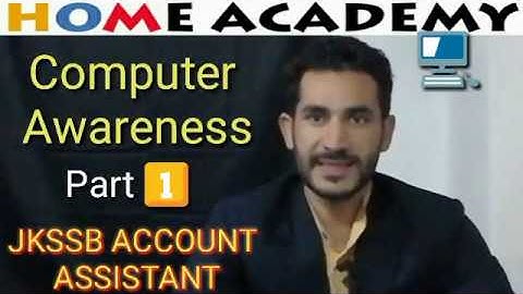 Computer Awareness 1 for Account Assistant Panchayat by home academy