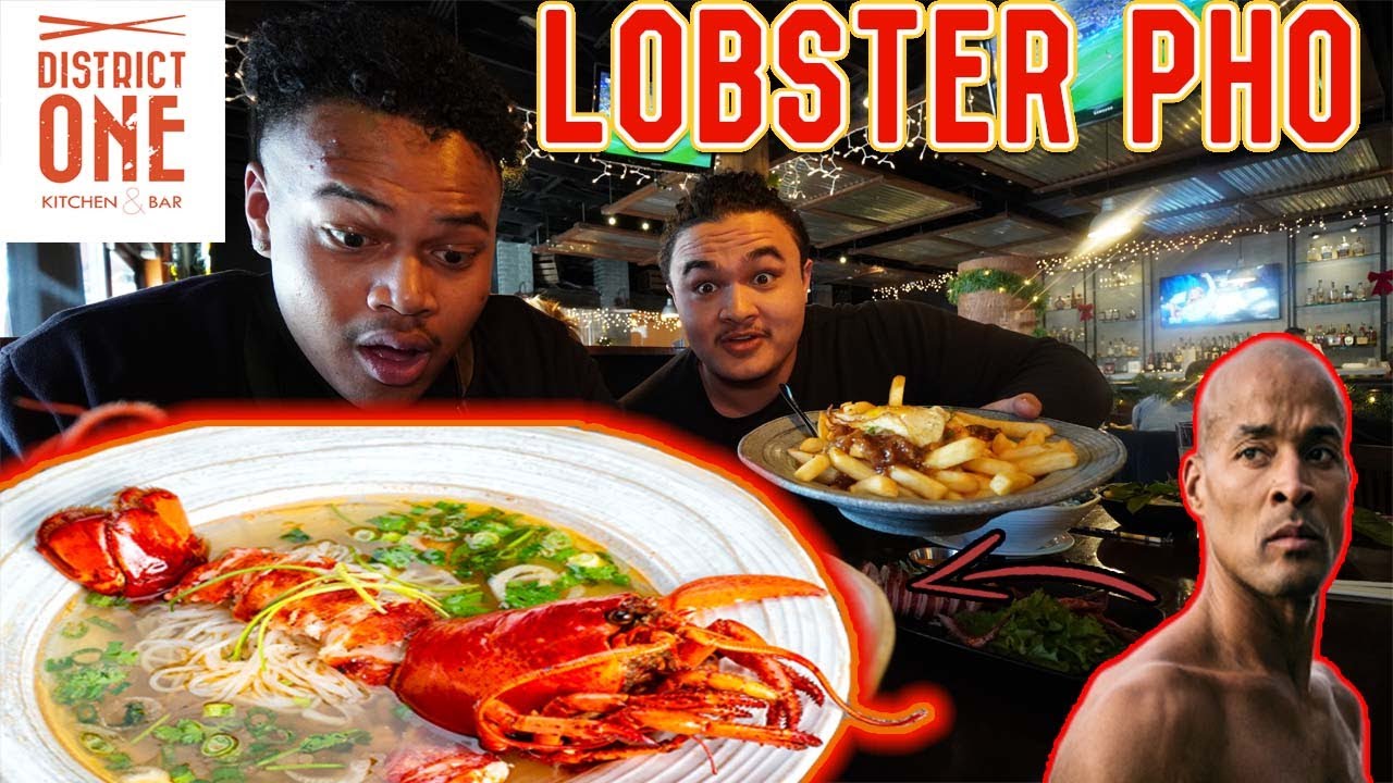 HUGE LOBSTER PHO 🦞 Las Vegas Food Tour District One Big Time Reviews YouTube