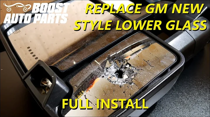 Remove or Replace New Style Tow Mirror Lower Glass Silverado or Sierra 1988 - 2019 GM Trucks SUV's