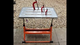 THE VEVOR WELDING 20" X 30" ADJUSTABLE TABLE 400 lbs LOAD CAPACITY