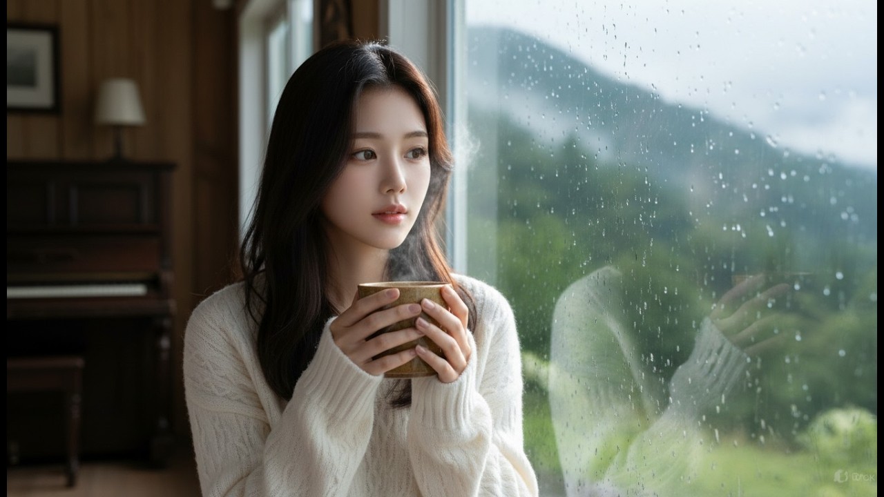 🍂 낙엽 위로 떨어지는 빗물 소리, 그리고 슬픈 피아노| 음악과 함께 여유로운 휴식을 즐기고 싶을때 Deep & Mood