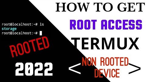 How To Get Root Access On A Non Rooted Phone Termux