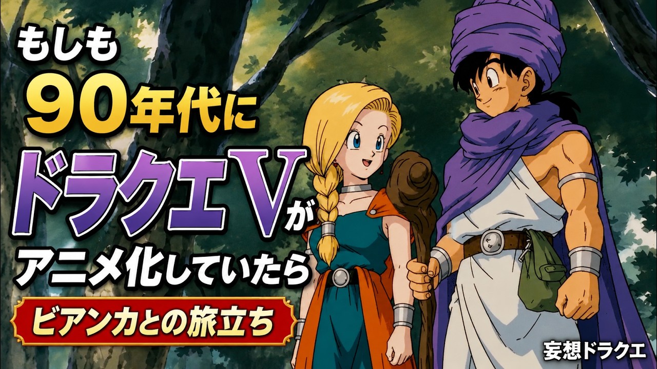 もしも90年代にドラクエⅤがアニメ化していたら… 〜ビアンカとの旅立ち〜