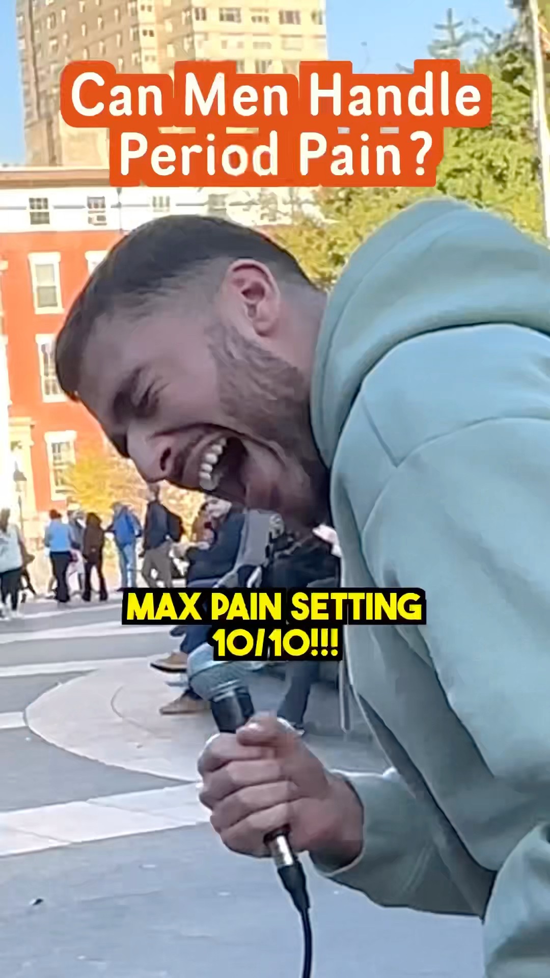 Can men handle period pain? ?? #beatbox #loopstation #pranks