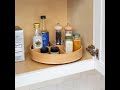 Honey-Can-Do Bamboo Lazy Susan with Removable Dividers