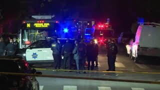 Raw Video: Scene of Crash In San Francisco Lower Haight Following Police Chase