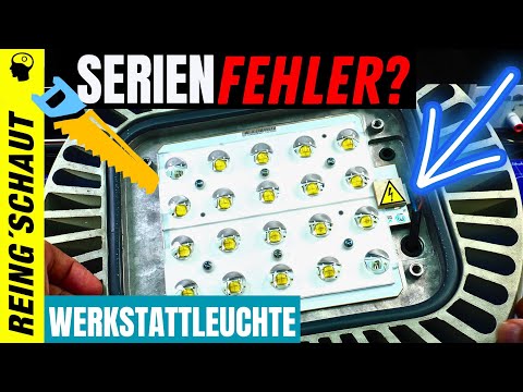 LED Post Mortem: Philips BY120P Werktstattleuchte repariert